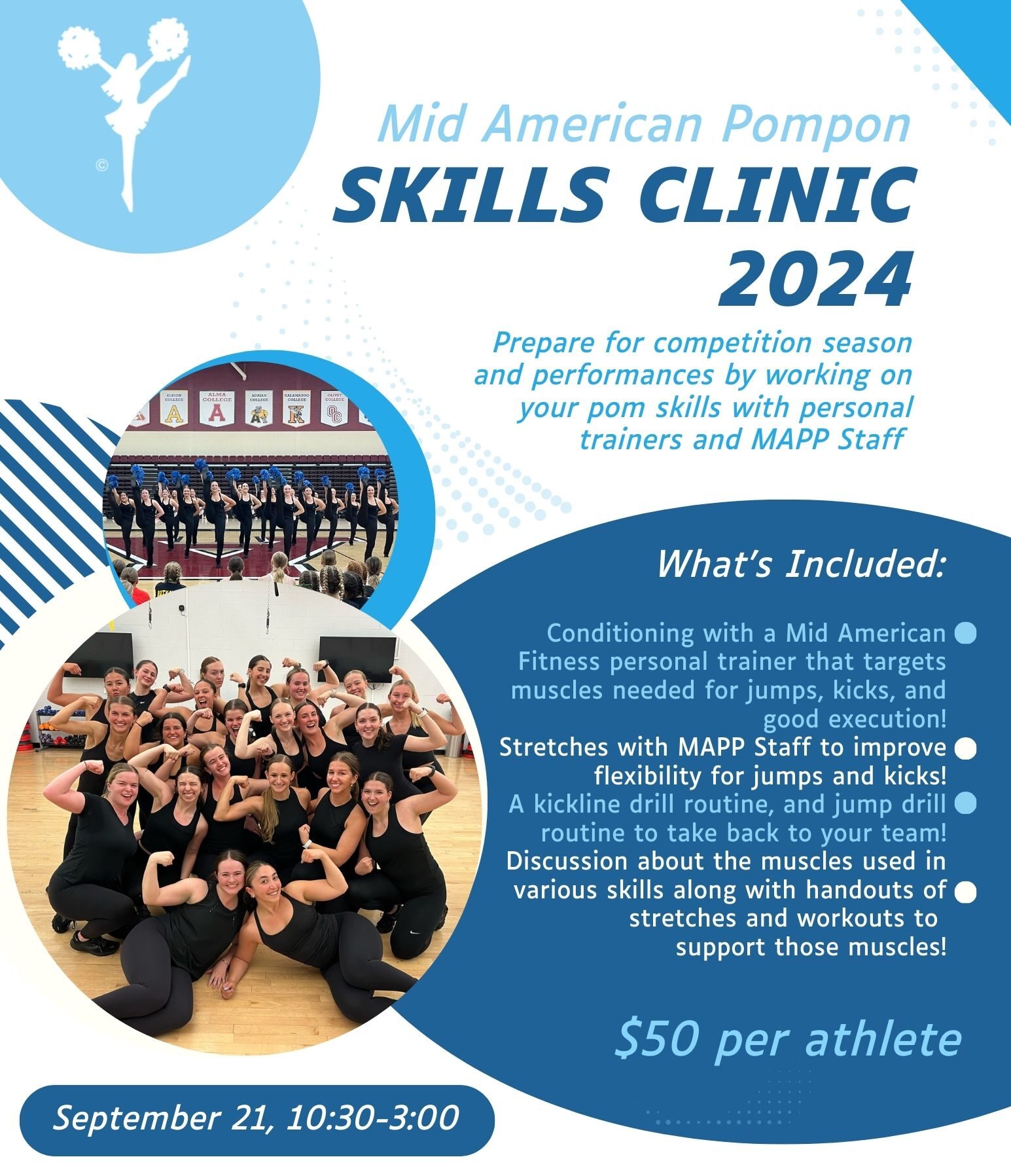 2024 Skills Clinic - Mid American Pompon
