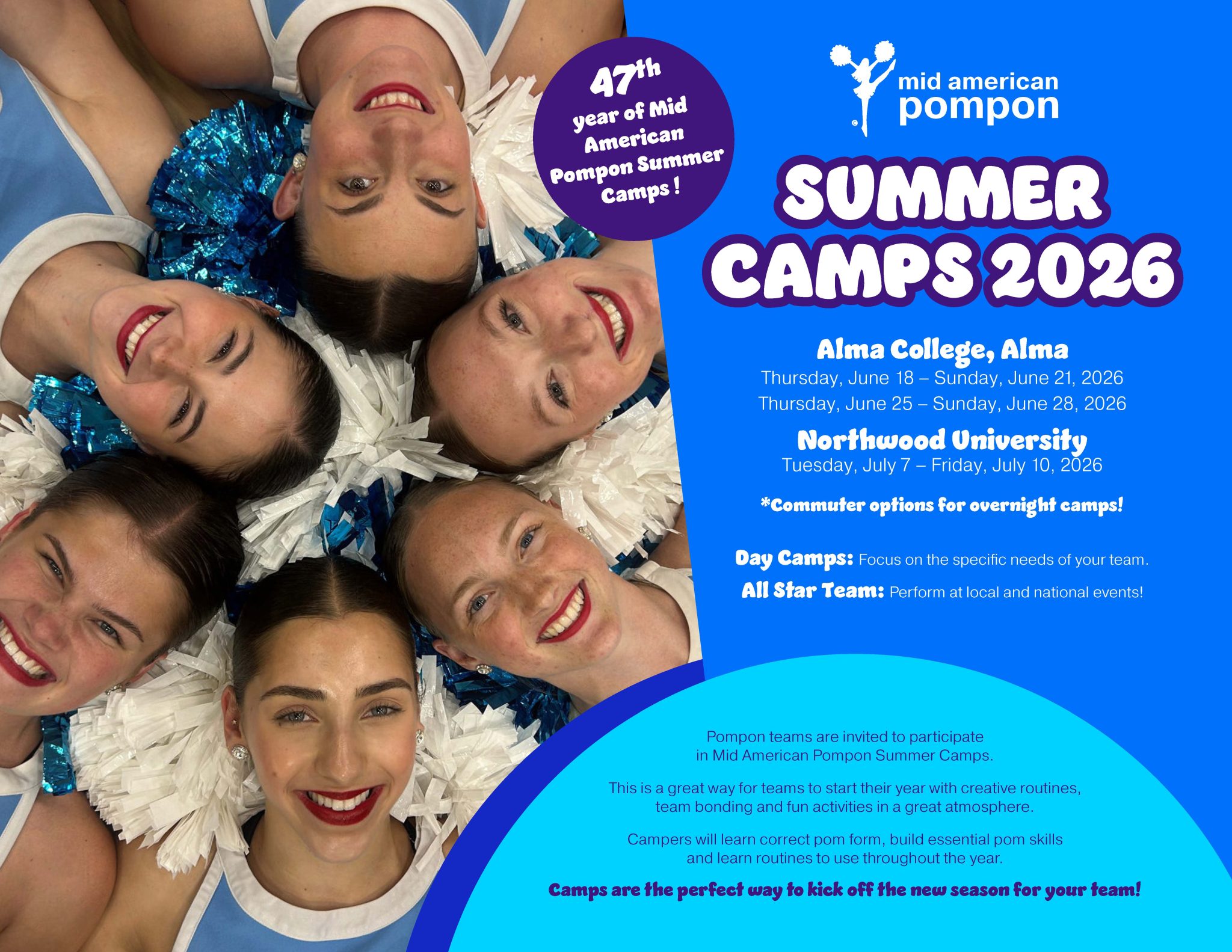 Summer Camp 2026 - Mid American Pompon